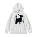 Retro hoodie design with fun embroidery hoodie hood