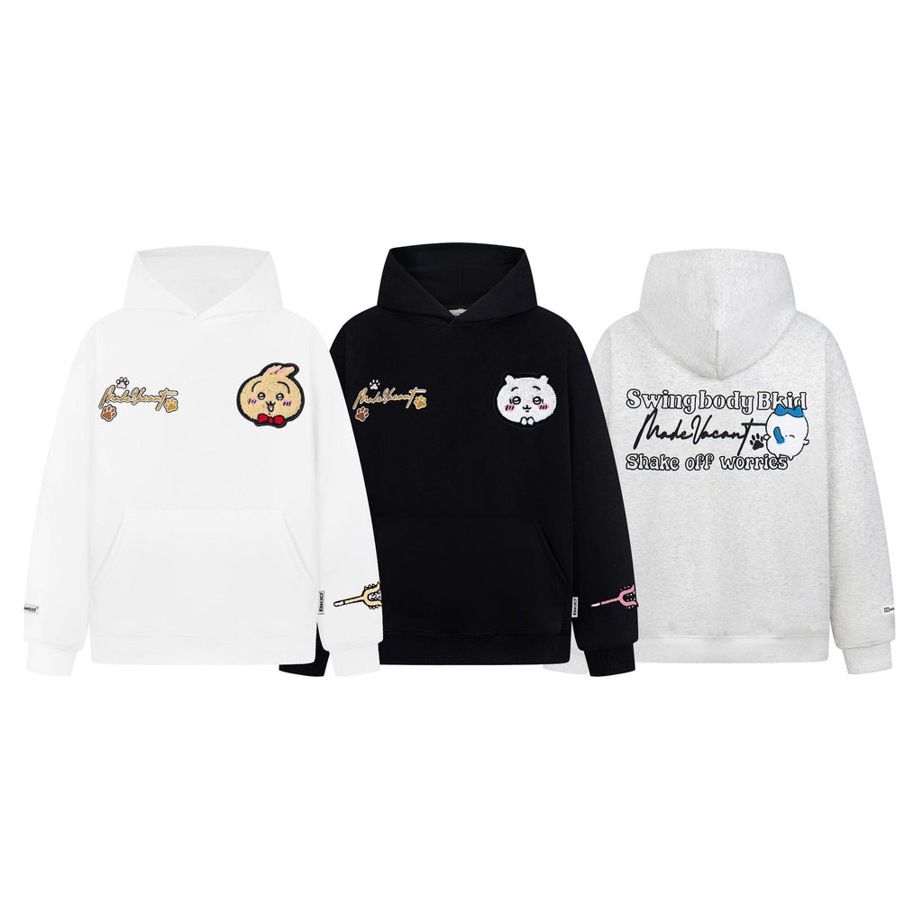 Cartoon Doll Velcro Hoodie Casual Versatile Hoodie