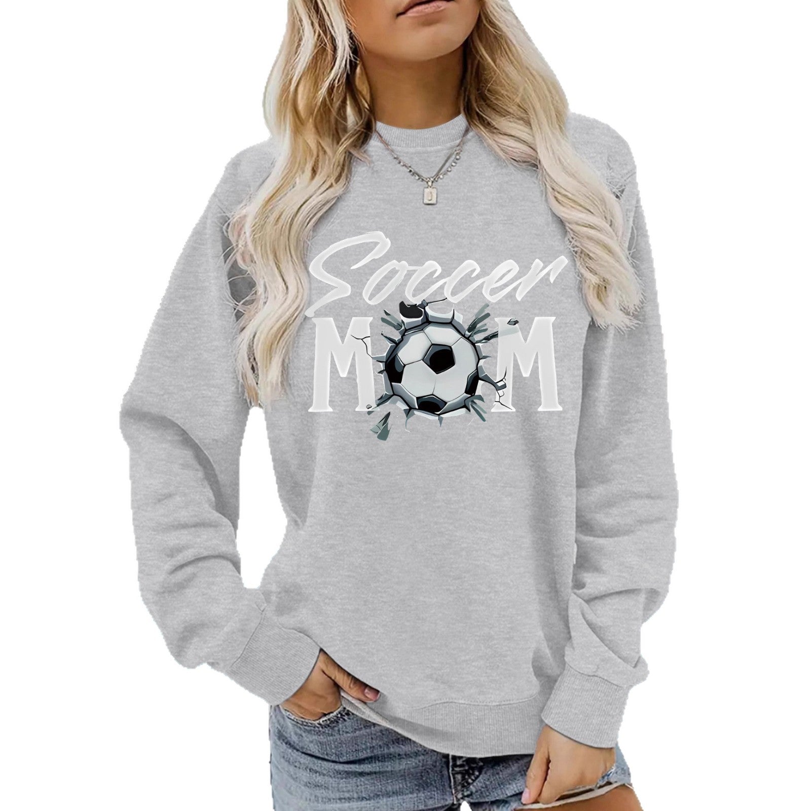 Hoodie Women's Football Mom Pattern Hoodie