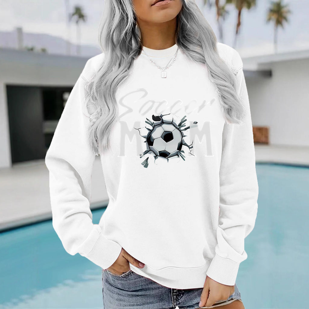Hoodie Women's Football Mom Pattern Hoodie