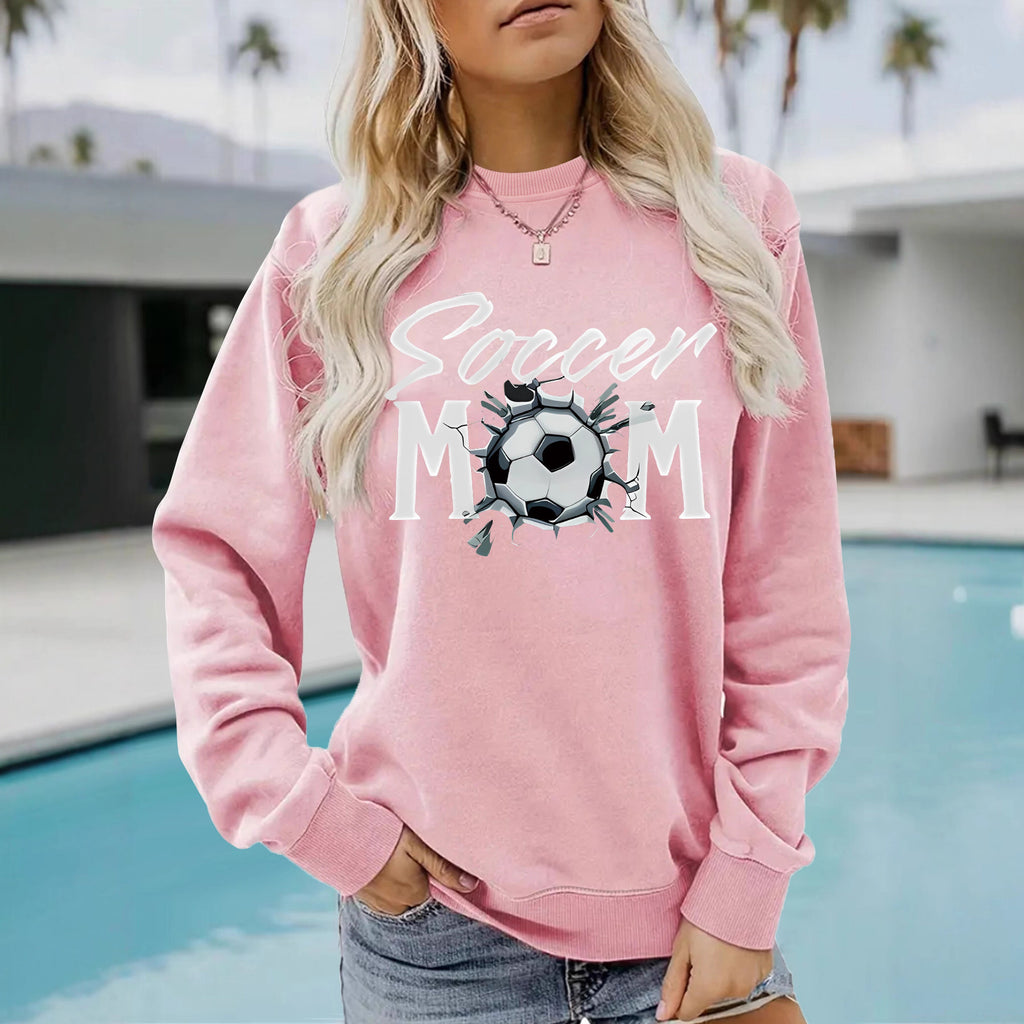 Hoodie Women's Football Mom Pattern Hoodie